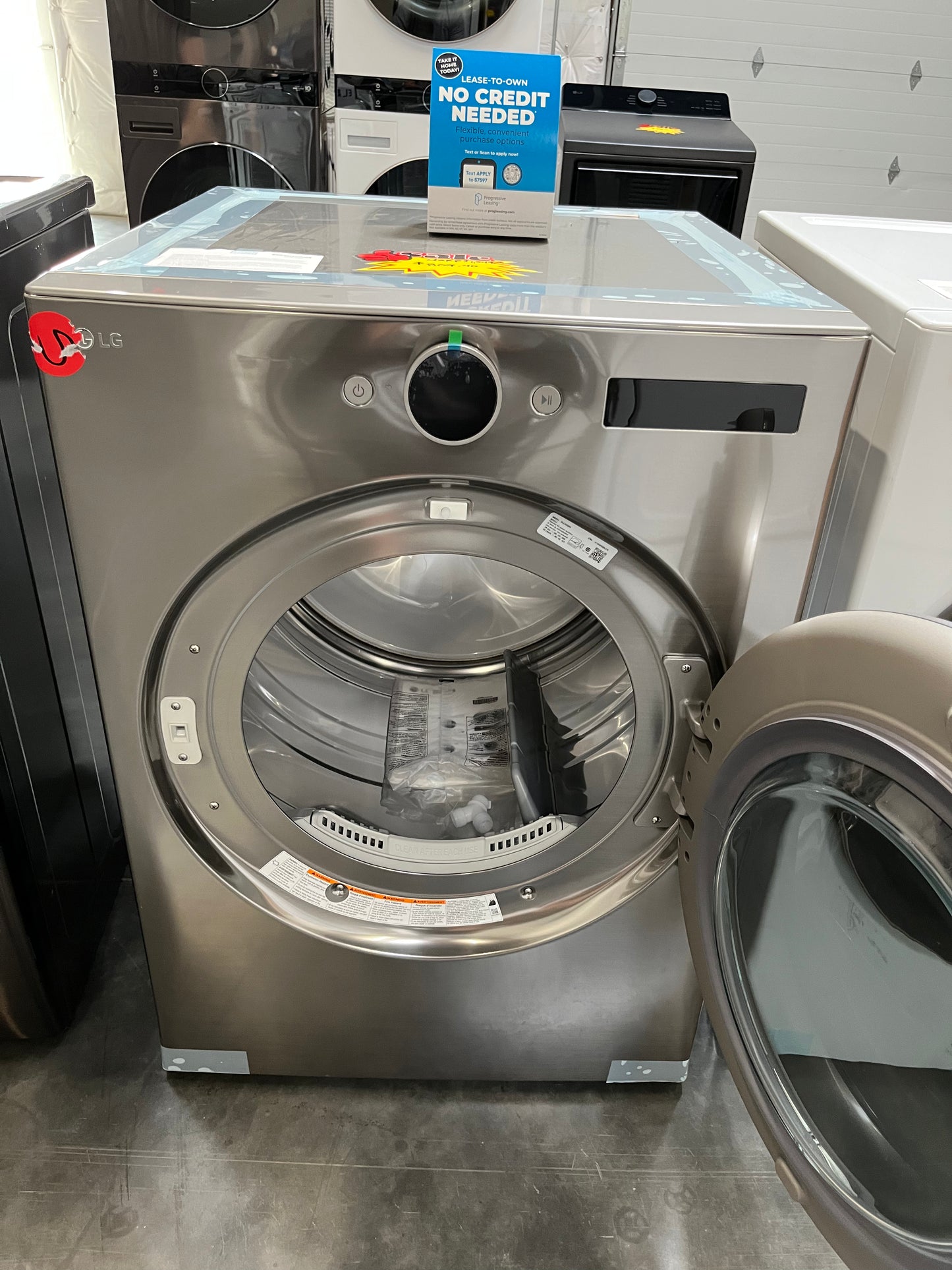 7.4 cu. ft. Ultra Large Capacity Smart Front Load Electric Energy Star Dryer with Sensor Dry & Steam Technology