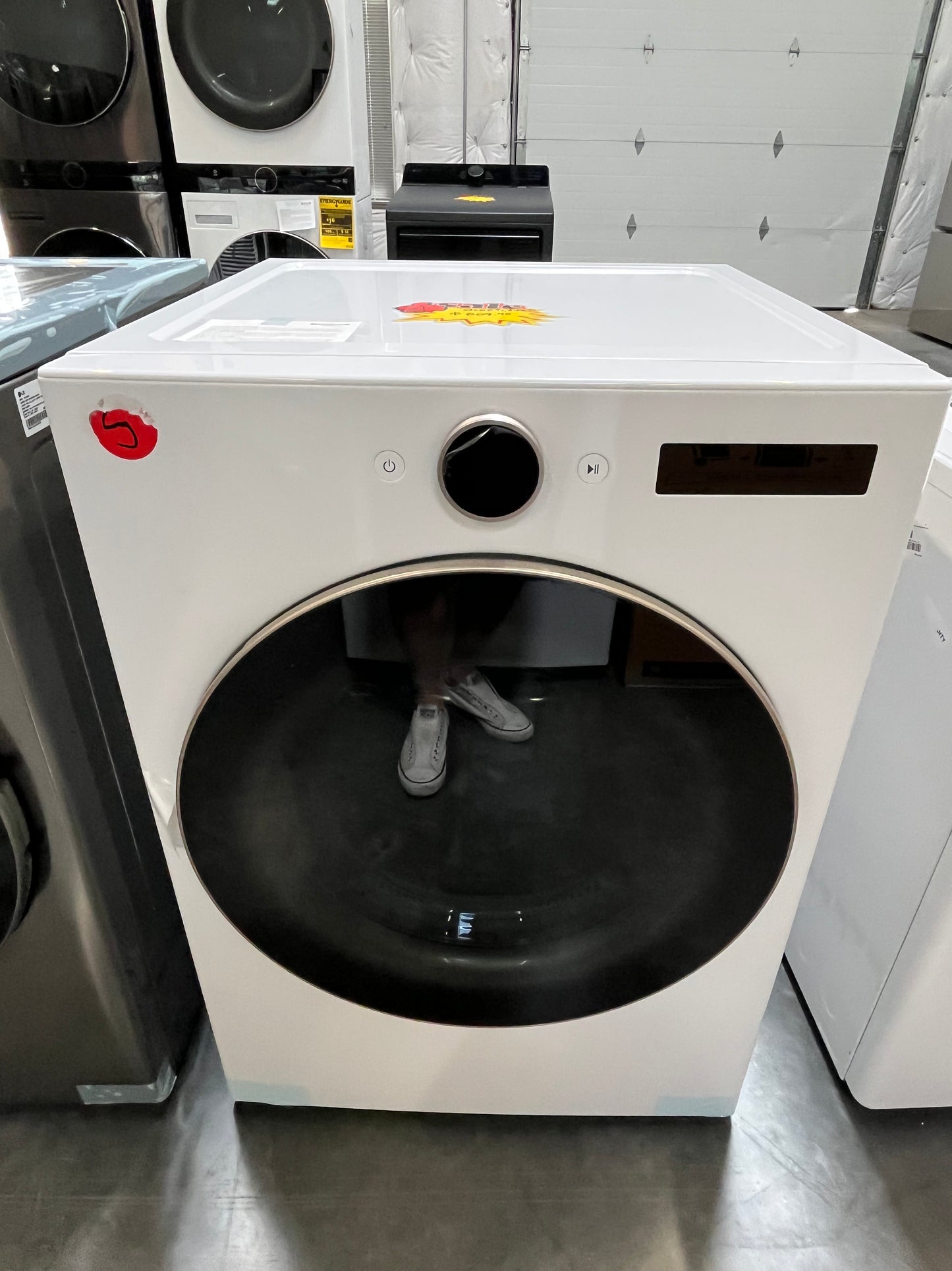 7.4 cu. ft. Smart Front Load Electric Dryer with AI Sensor Dry & TurboSteam™ Technology