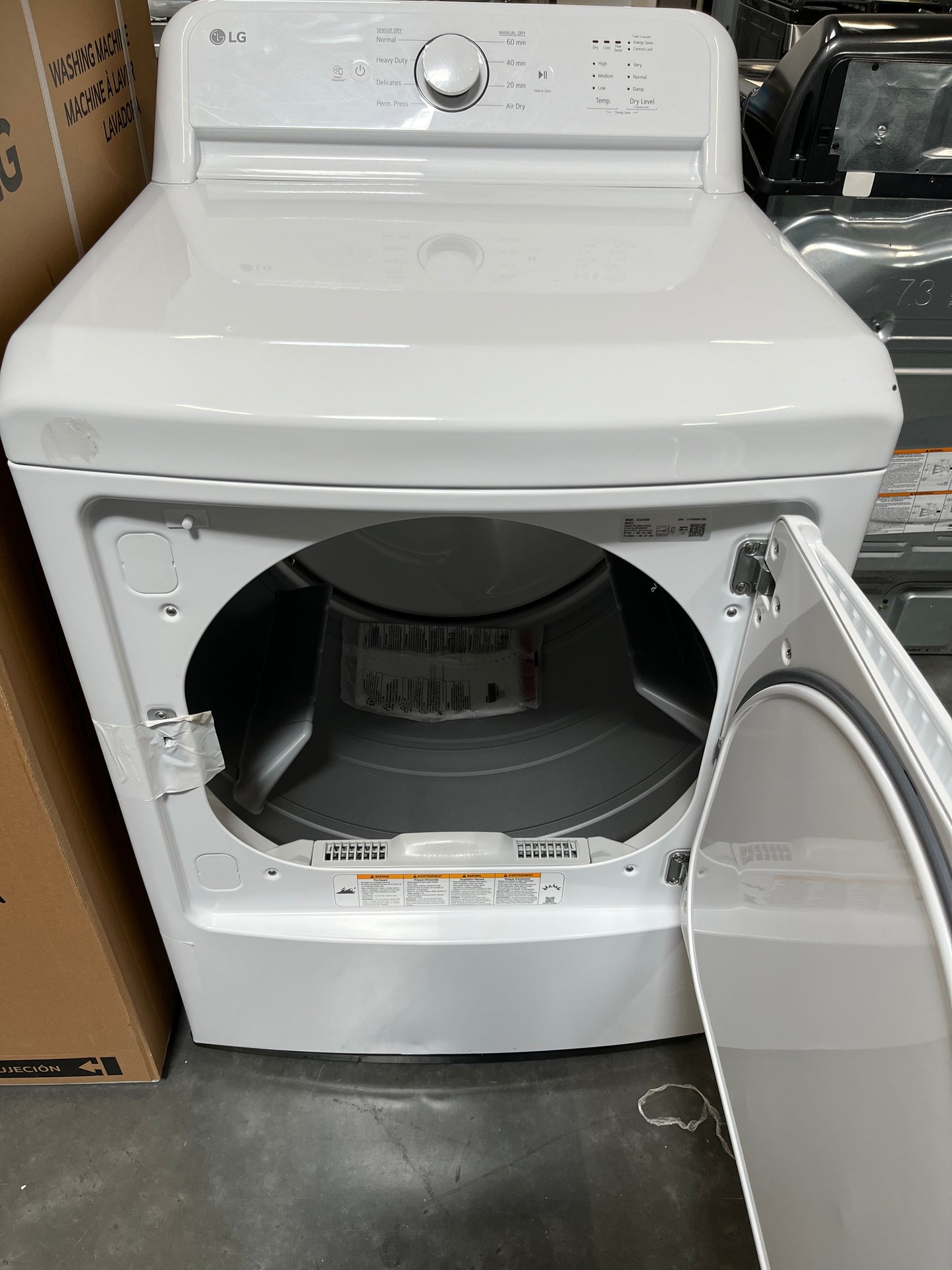 7.3 cu. ft. Ultra Large Capacity Rear Control Electric Energy Star Dryer with Sensor Dry